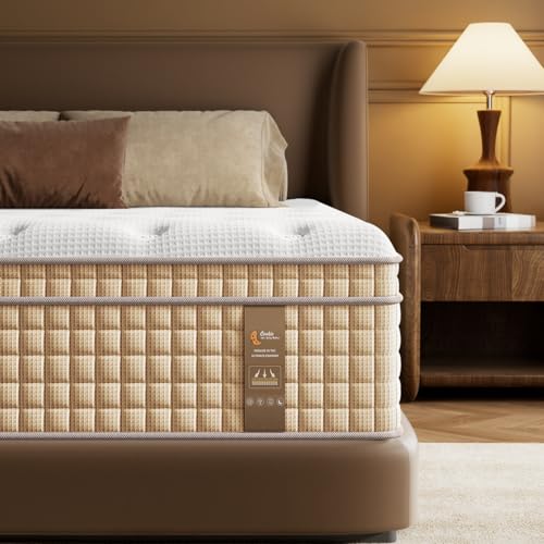 Image of BedStory 14 Inch Queen Mattress, 7-Zone Contouring Bed in a Box,Deep Sleep Medium Firm Hotel Collection Hybrid Mattress with Extra Lumbar & Shoulder Support Pain Relief,Fiberglass-Free 365-Night Trial