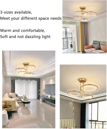 Lustre plafonnier LED moderne ajustable avec éclairage télécommandé