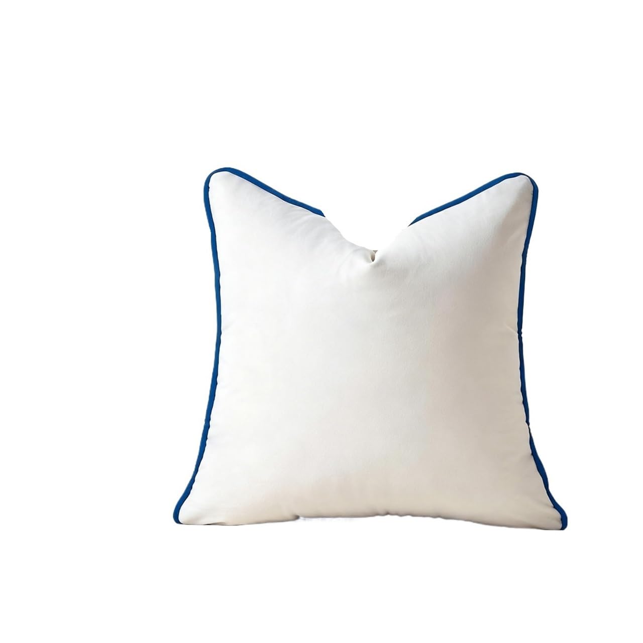 1pc Moderne Samt Kissenbezüge for Wohnzimmer schwarz weiß Velour Sofa Dekor 45x45/50x50cm(White B,50x50cm Cover)