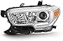 AKKON - Fits 2016-2022 Toyota Tacoma w/o LED DRL Chrome Headlight [Halogen Models] Driver Left Side Headlamp