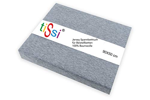Drap-housse gris tiSsi Moritz 85x95 cm pour matelas de parc - 2