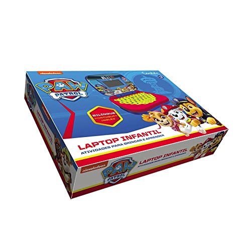 KIT LAPTOP DO PAW PATROL - BILINGUE + WALKIE - TALKIE PAW PATROL