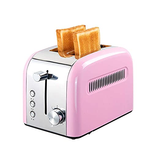 ZHBH Startseite/Küchentoaster Toaster 2-Scheiben-Edelstahl-Toaster,mit 7 Brotschatten-Einstellungen und Auftauen/Bagel…