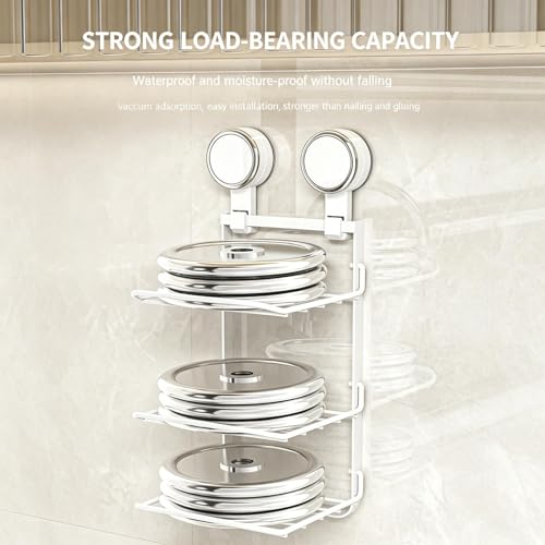 Bandeja de pared metálica y plegable de 3 niveles con estantería extraíble multiusos 5