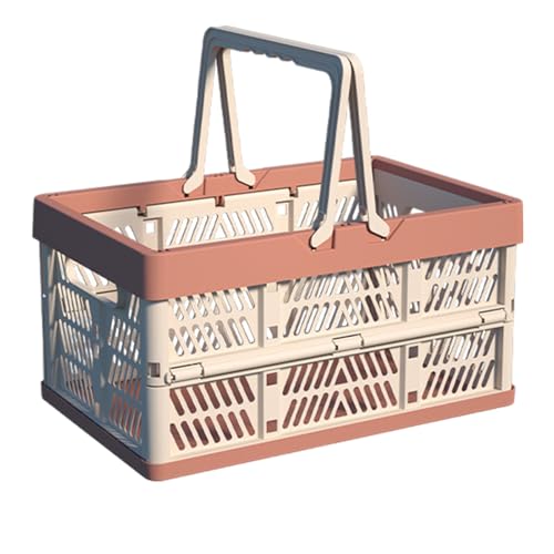 Canasta De Compras - Cesta De Compras | Canasta De Picnic Con Manijas: Recipiente De Almacenamiento De Múltiples Postes Para Picnic, Viaje, Cocina, Baño, Dormitorio, Sala De