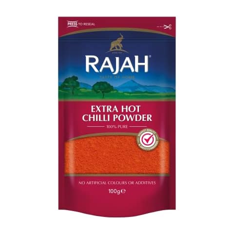 Rajah Spices Extra Hot Chilli Powder 1KG Cover