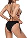 beautyin Womens String Triangle Halter Low Waisted High Cut Bikini Swimsuits Sets...