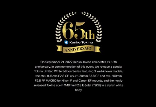 TOKINA ATX-m 11-18mm F/2.8 Lens for Sony E Mirrorless Cameras (White)