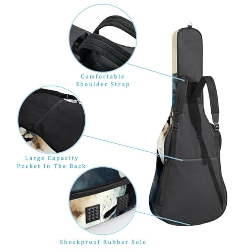 JRHEJTFZ Housse pour guitare acoustique de 1,9 cm d’épaisseur – Imperméable – Durable et élégant – Motif loup amusant, Multicolore 5., 42.9×16.9×4.7 in, Motif imprimé tendance - Les Beatles, Paul McCartney, John Lennon, RIngo Starr, George Harrison JRHEJTFZ Housse pour guitare acoustique de 1,9 cm d'épaisseur - Imperméable - Durable et élégant - Motif loup amusant, Multicolore 5., 42.9x16.9x4.7 in, Motif imprimé tendance – Image 4