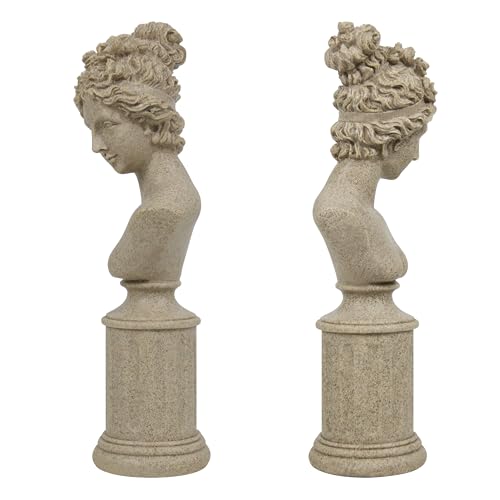 Escultura de Busto Femenino Clásico Moderno 12.5 in miniatura 2
