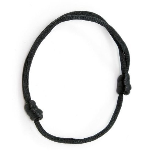 1 bracelets NOIR à cordon chanceux kabbale faits main pour succès et chance Cover