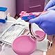 HEALLILY Zahnprothese Box Zahnspangendose mit Spiegel Prothesendose Zahnprothesendose Gebissdose Prothesen Aufbewahrungsbox Dental Box für Aufbissschiene Knirscherschiene Zahnpflege