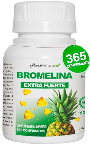BROMELINA | 365 Comprimidos De Alta Dosis Con Bromelina | Bromelina Suplemento