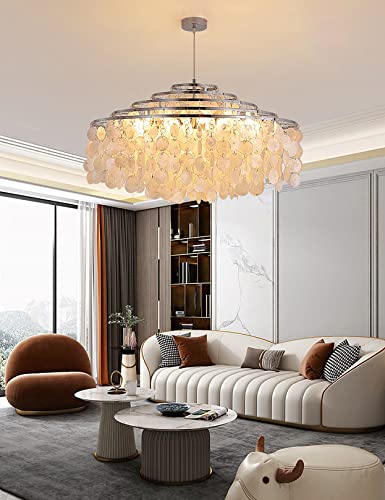 Plafonnier art déco moderne en coquille naturelle pour illuminer vos souvenirs