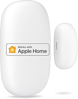 Meross Smart Door & Window Sensor, Meross Hub Required, Mini Door Detector Compatible with Apple HomeKit, Alexa, SmartThings, 2.4GHz WiFi Sensor Burglar Alert for Home Automation, 328ft for Kid Safety