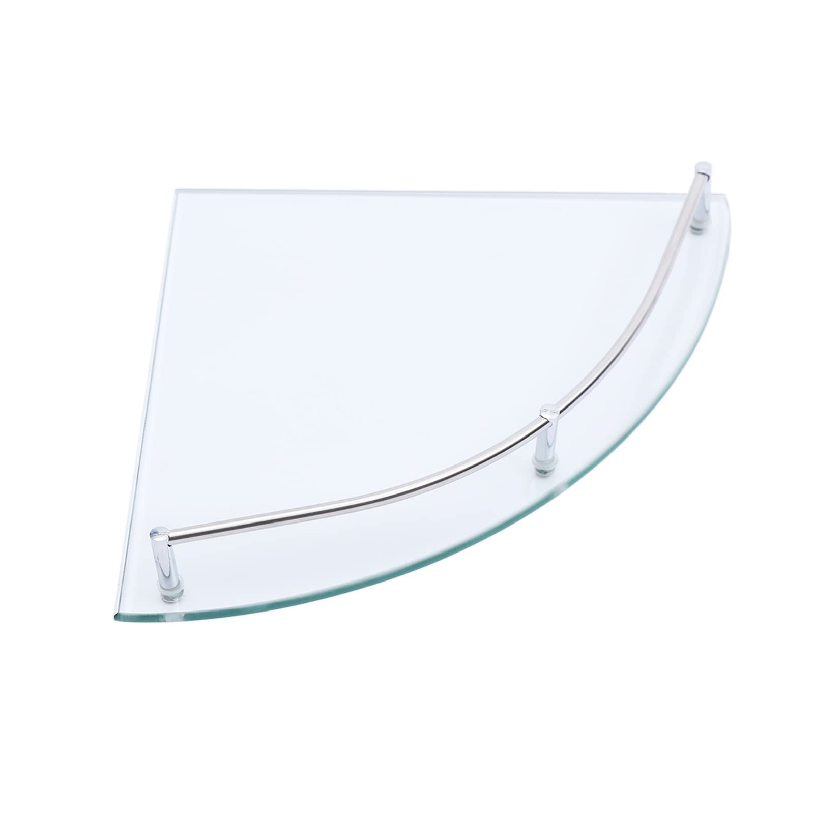 Estantería Esquinera de Cristal para Baño, Estantería de Ducha de 6 mm, Estante de Pared Perfecto como Estante de Baño