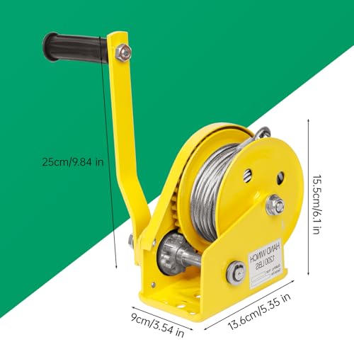 Cabrestante manual para grúa de aire acondicionado y elevador de alta resistencia con cable 2