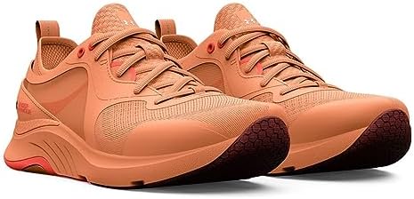 Under Armour Women's HOVR Omnia Cross Trainer, (802) Orange Tropic/After Burn/Metallic Downpour Gray, 9 | Image 4