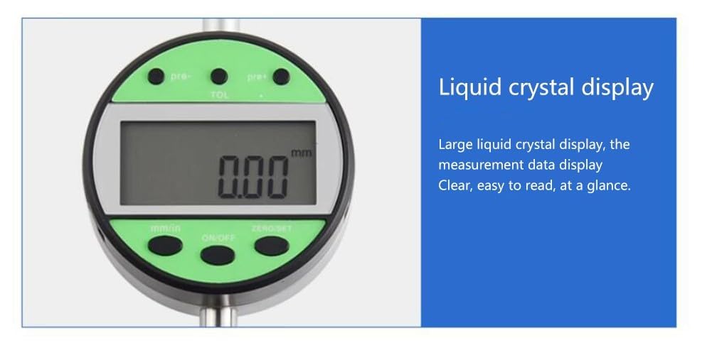 Calibro digitale di precisione in acciaio inossidabile da 0-25 mm per misurazioni accurate di fori e scanalature.