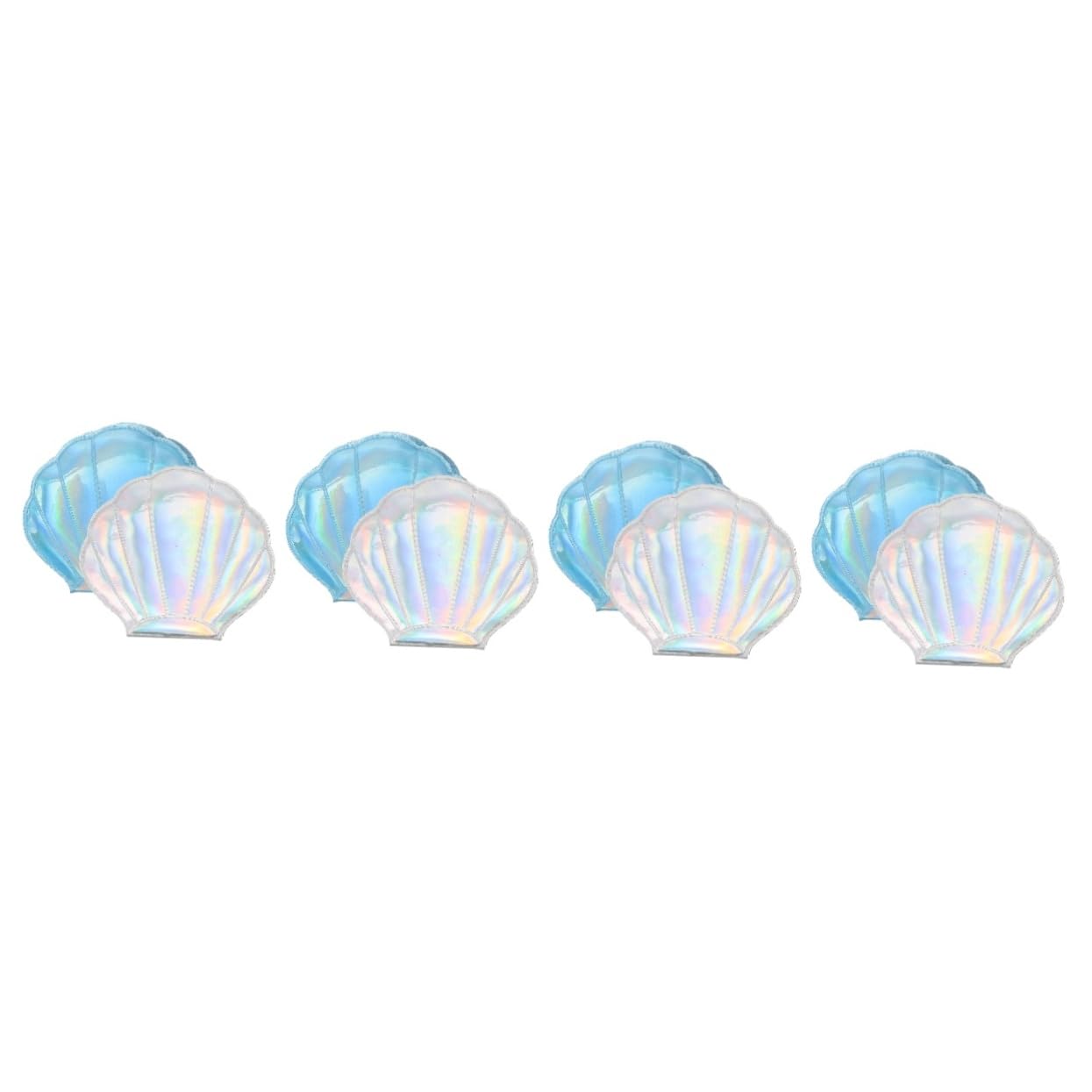 Healeved 8piezas Espejo Compacto Portátil Doble Cara De Espejo De Viaje para Maquillaje Diseño Forma De Concha para Mujeres y Niñas y Ligero y Práctico para Bolso
