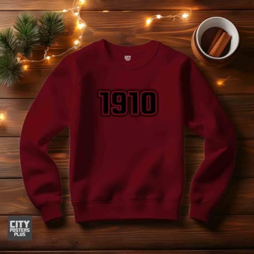 Sweatshirt 1910 maroon unisexe contre le froid un pull douillet