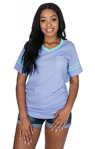 Camiseta de béisbol con logo en rosa algodón de azúcar por Lauren James miniatura 3