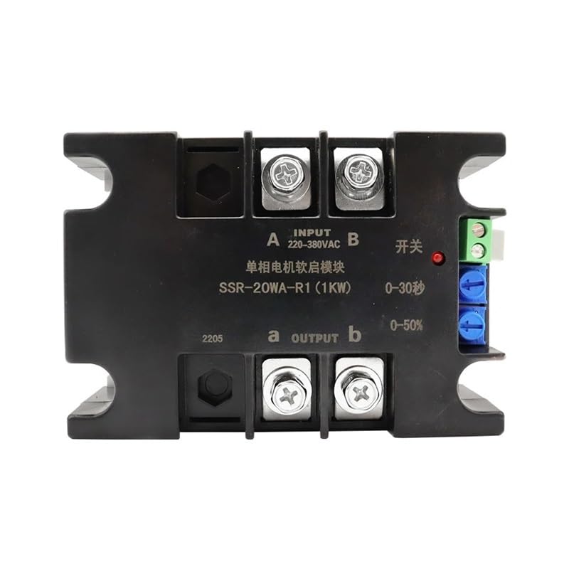Single-Phase Intelligent Electronic Starter Soft Starter Soft Start Module Slow Start for Water Pump Electronic Starter 2KW4KW6KW8KW Fan(SSR-80WA-R1(3KW))