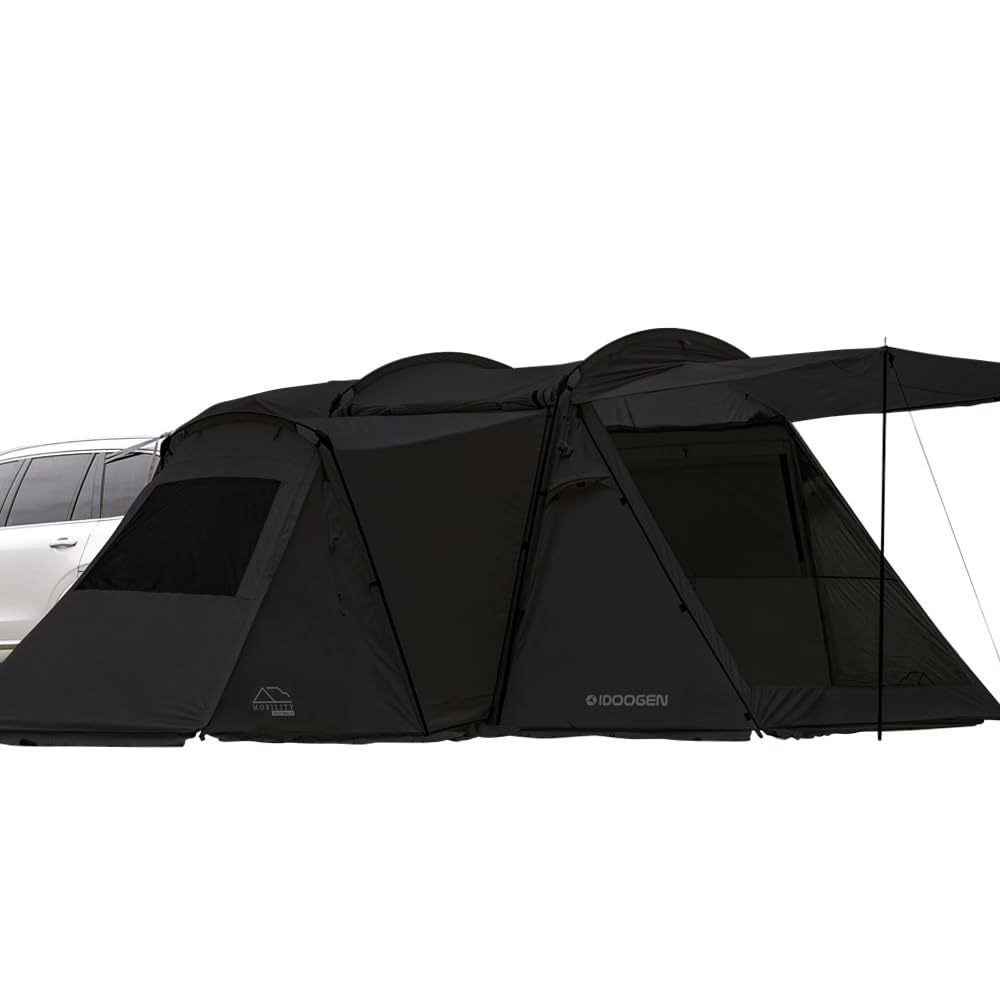 IDOOGENA5 SUV Car Tent, Waterproof Tailgate Camping Tent with Awning, Sun Shelter, Black