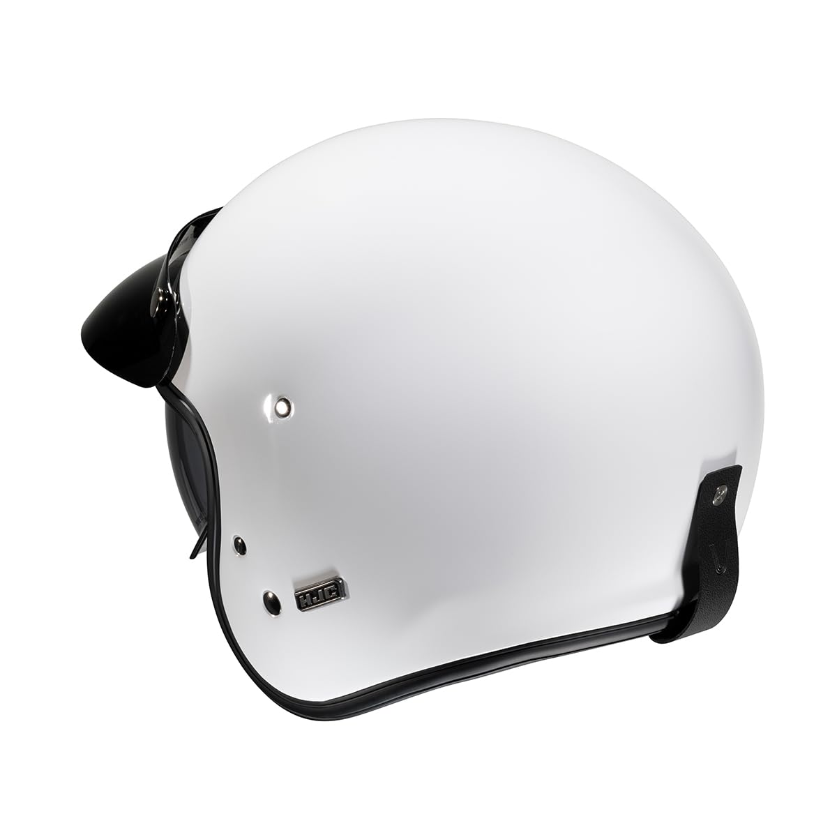 HJC V31 Solid Retro Jet kask (biały, XL (60/61))