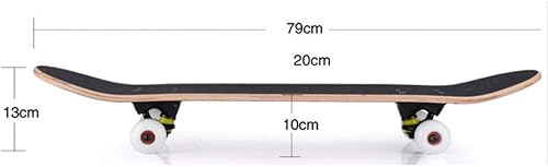 Miniatura 3 de Wilver Patinetas completas para principiantes profesionales de 31 pulgadas para adolescentes, principiantes, niñas, niños y adultos, patineta de