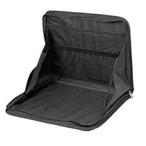 VENIVA Foldable Car Auto Back Seat Laptop Tray Stand Bag Mount Table Food Holder Work Desk Organizer - Black