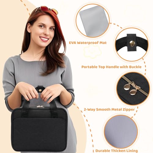 Coinarin Wearable Breast Pump Travel Bag - Breastmilk Cooler Bag, Portable Pumping Carrying Case Compatible with Momcozy, Elvie, Willow, Medela Wearable Pumps - Includes Waterproof Mat — view 6