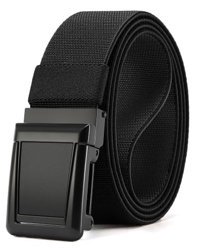 Image of CHAOREN Tactical Belt Men - 1.5 inch Stretch Work Belt with Zinc Alloy Buckle | Quick Release, Zinc Alloy Buckle, Heavy Duty, Stretchy Nylon, Military, Hiking, EDC, EMT, EMS
