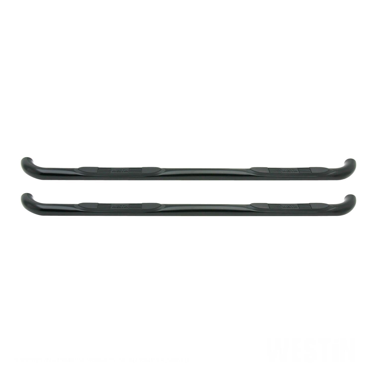 Westin 23-1315 E-Series 3 Round Nerf Bars fits 1999-2016 F250 F350 F450 F550HD Super Cab Black Pair