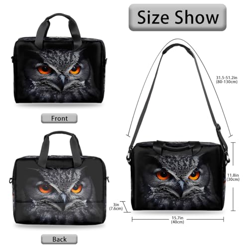 Laptop Bag Animal Owl Bird Laptop Case Sleeve Messenger miniatura 5