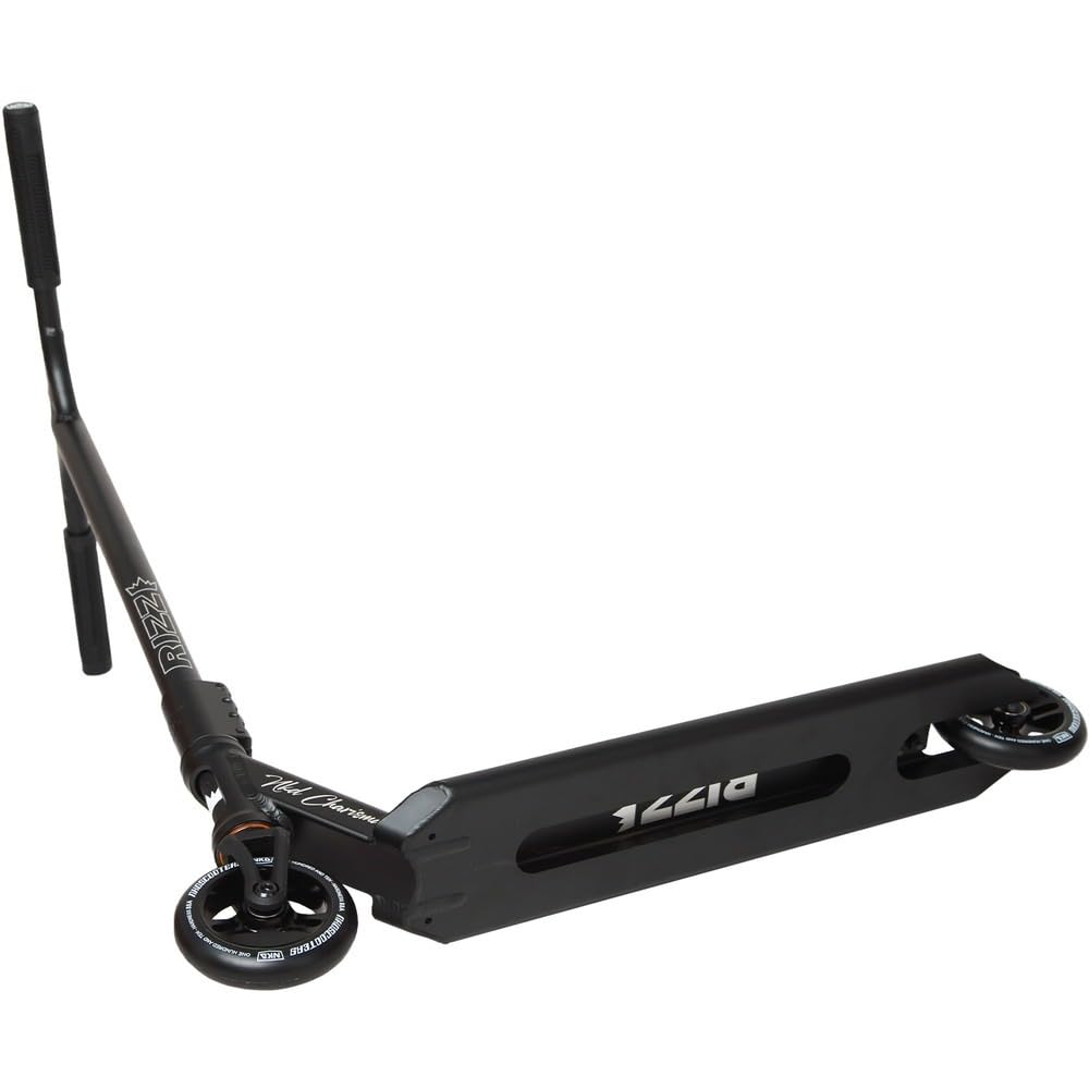 NKD Stunt Scooter Rizz wysokowydajne łożyska ABEC-9, kierownica 360° do freestyle, wytrzymały stop aluminium 6061