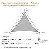 LOVE STORY 12' x 12' x 12' Triangle Sun Shade Sail Canopy UV Block Sunshade for Outdoor Patio Garden Backyard, Sand (We Make Custom Size) #1