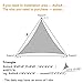LOVE STORY 12' x 12' x 12' Triangle Sun Shade Sail Canopy UV Block Sunshade for Outdoor Patio Garden Backyard, Sand (We Make Custom Size)