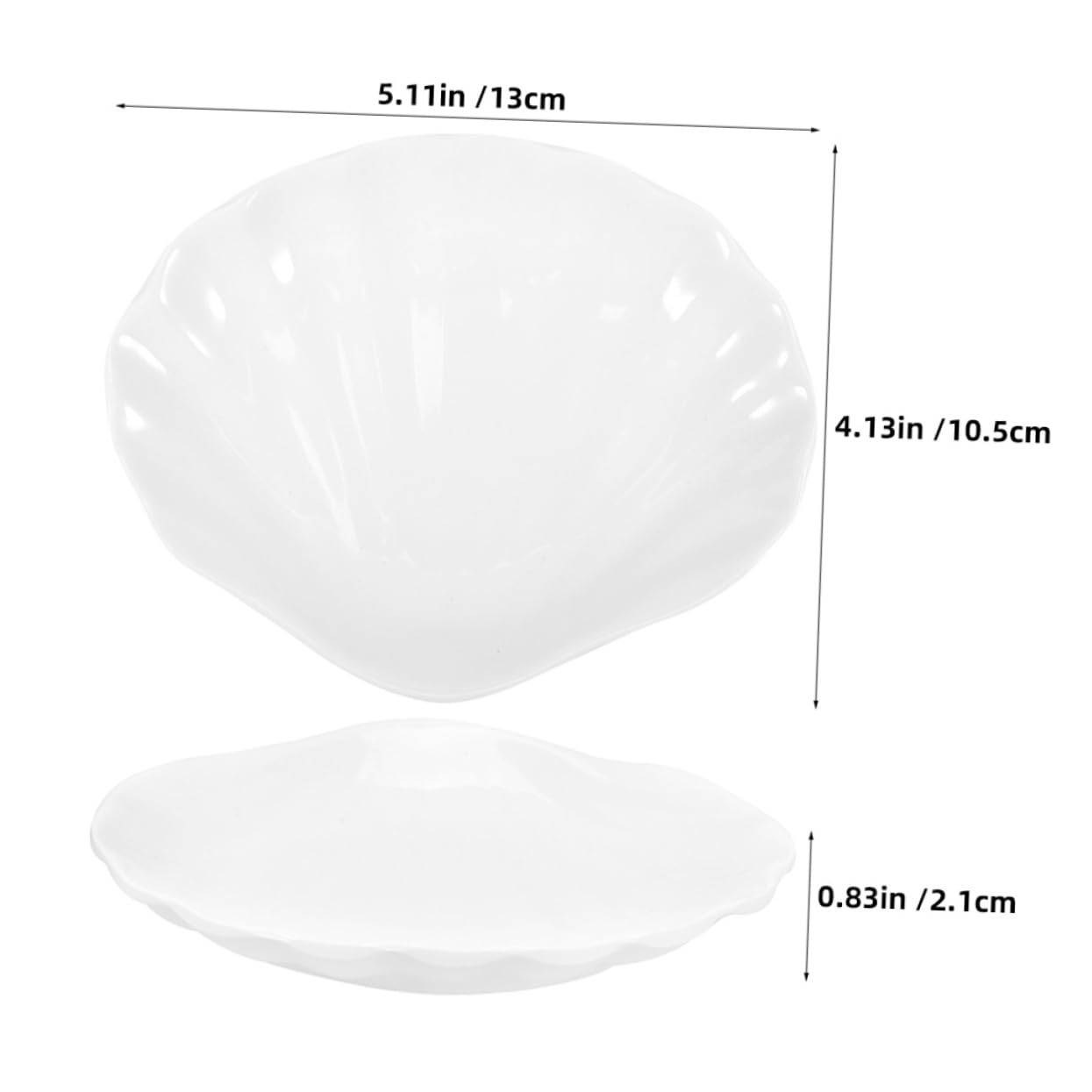 SOLUSTRE 2pcs Imitation Porcelain Dishes Snack Porcelain Side Dish Dinnerware Soy Sauce Plate Dipping Sauce Dishes Soy Sauce Dish Mini Appetizer Plate Salad Storage Dish White