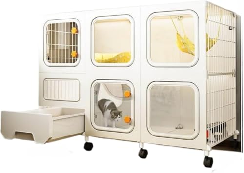 【Carroz】I❤︎PETS キャットタワー　ケージ　猫　大型　猫ベット付 Carroz】I❤︎PETS キャットタワー ケージ 猫 大型 猫ベット付