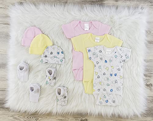 Bambini 9 Pc Layette Baby Clothes Set - Newborn