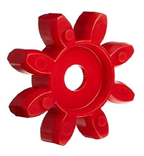 Lovejoy 67251 Size GS 19 Curved Jaw Coupling Spider, Urethane - 98 Shore A, Red, 150.5 in-lbs Nominal Torque, 9550 rpm Max Rotational Speed