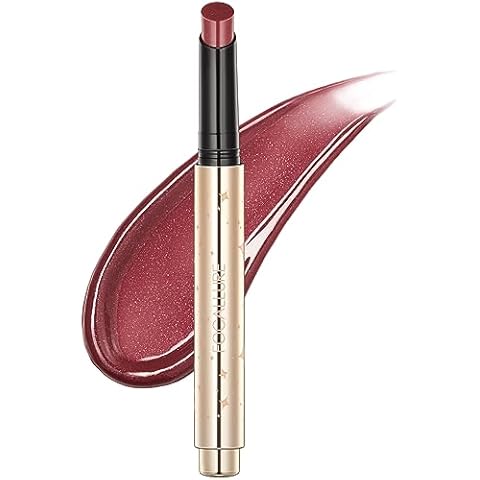FOCALLURE Shimmer Lipstick,Moisturizing Plumping Lip Gloss,Shimmery Glossy Finish,Hydrating,Long Lasting,Non-Stick Cup Lip Makeup,High Shine for Plumper Looking Lips,Ardor Cover