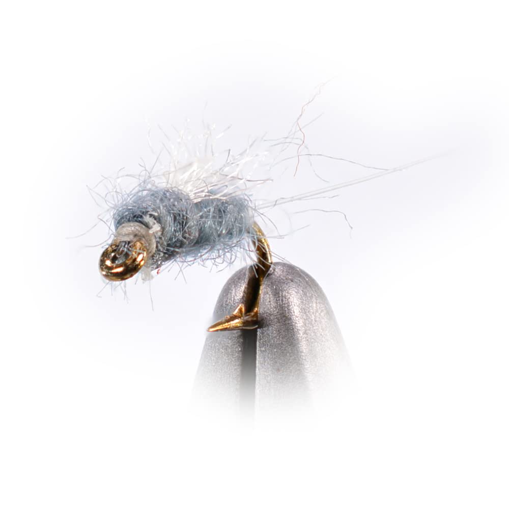 RS2 Gray Emerger Midge Nymph Fly - 12 Flies - Mustad Signature Hook - Choose Size