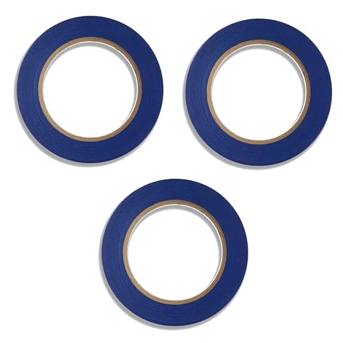 Image of Blue Garment Adhesive Tape - 3 /8 inch x 60 Yards (3-Pack) | Easy Tear & Precision Marking for Repairs, Stains & Dress Form Draping