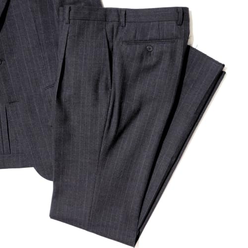 ✨️美品✨️ Aquascutum アクアスキュータム スーツ セットアップ グレー UK Traditional】Gray Chalk Stripe Suit （セットアップ