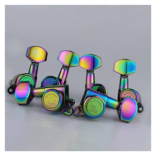 Tuners Guitar Modèles De Verrouillage Arrière Corde De Guitare Électrique Têtes Arc-en-Ciel Guitare Tuners Mécaniques… - Les Beatles, Paul McCartney, John Lennon, RIngo Starr, George Harrison Tuners Guitar Modèles De Verrouillage Arrière Corde De Guitare Électrique Têtes Arc-en-Ciel Guitare Tuners Mécaniques…