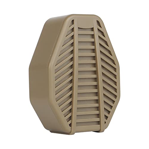 Oshhni de respirador reemplazable, equipo polvo de construcción media cara para pintura de carpintería - Amarillo pardusco