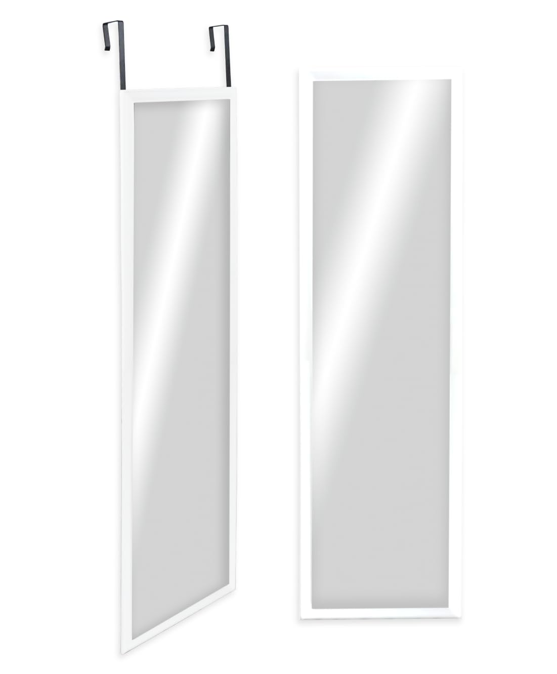 CHELY INTERMARKET Espejo de Puerta Cuerpo Entero para habitacion 30x120cm(Exterior 36x126) Mod.19004 Blanco