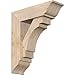Ekena Millwork BKT0806X24X28MRC01SDF Merced Traditional Smooth Bracket w/Offset Brace, Douglas Fir